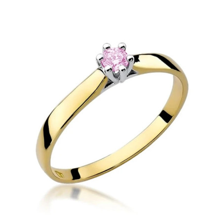 Gold ring with diamond EY-222 0.04ct | GoldJewellery