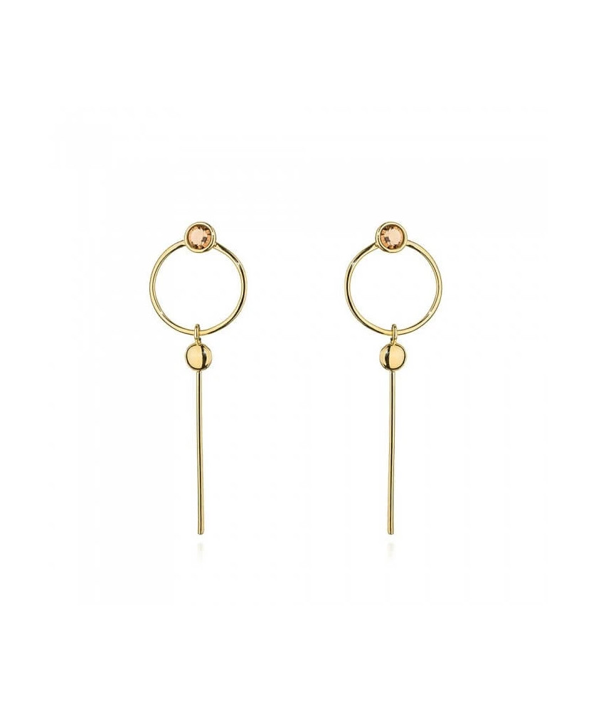Gold-plated silver earrings "Randez Vous"
