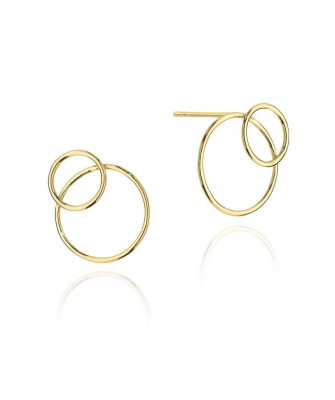 Gold-Plated Sterling Silver Large Hoop Earrings