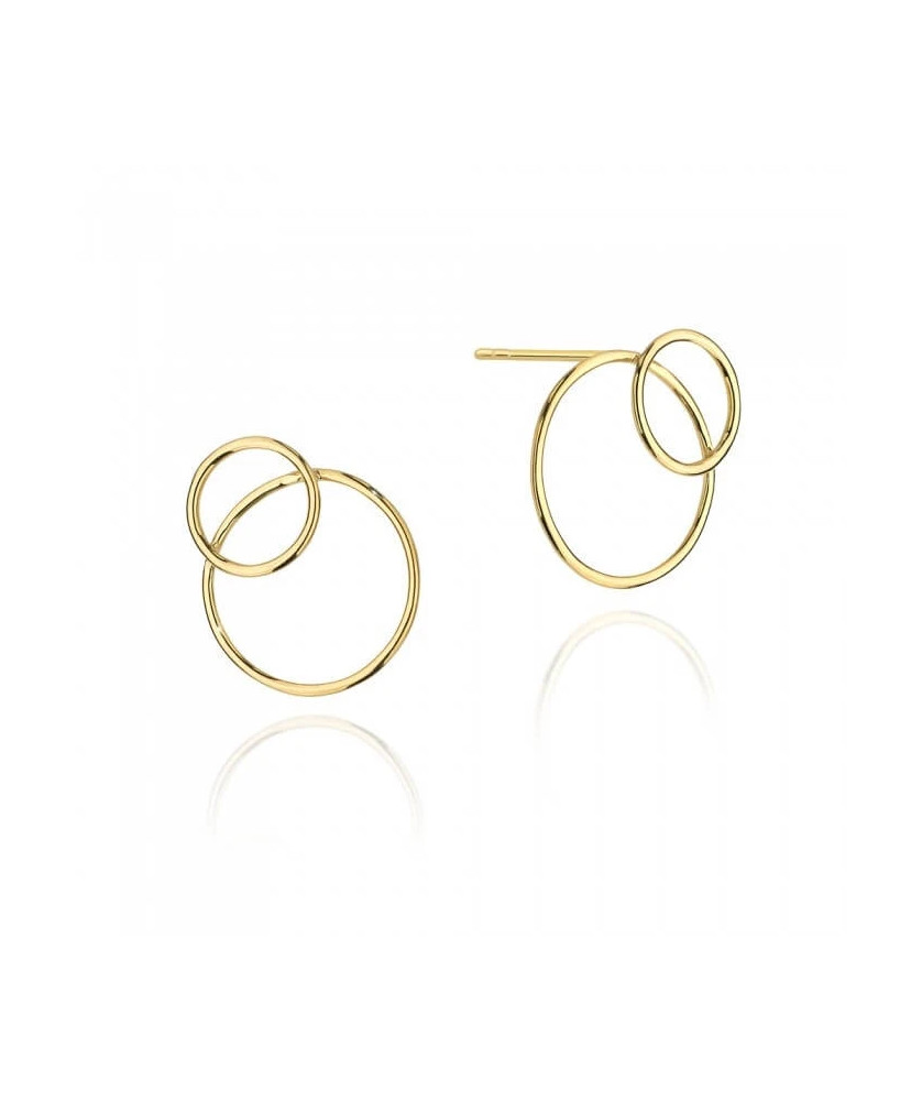 Gold-Plated Sterling Silver Large Hoop Earrings
