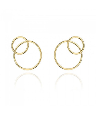 Gold-Plated Sterling Silver Large Hoop Earrings