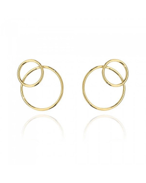 Gold-Plated Sterling Silver Large Hoop Earrings