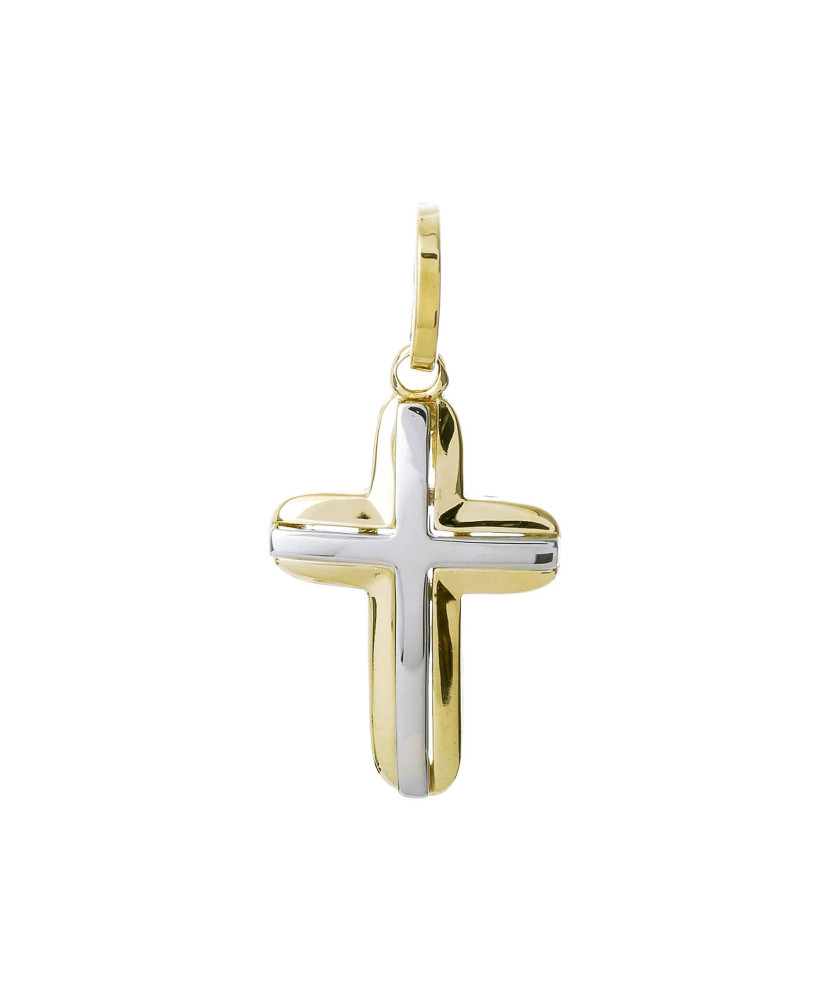 BEAUTIFUL GOLDEN CROSS Baptism Communion 14k test