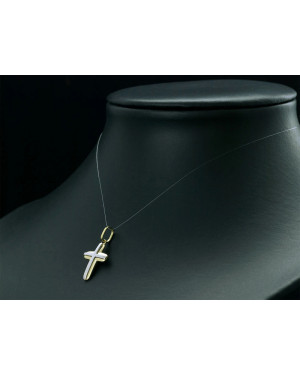BEAUTIFUL GOLDEN CROSS Baptism Communion 14k test