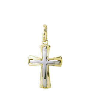 BEAUTIFUL GOLDEN CROSS Baptism Communion 14k test