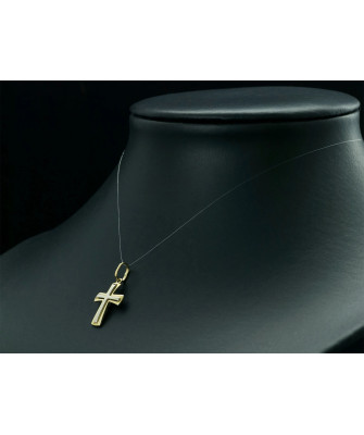 BEAUTIFUL GOLDEN CROSS Baptism Communion 14k test