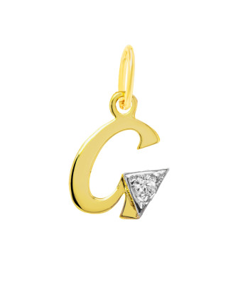 Gold Pendant letter G 14k test