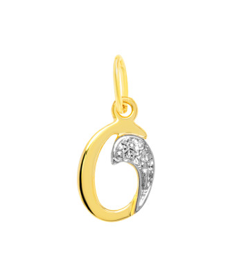 Gold Pendant letter O 14k test