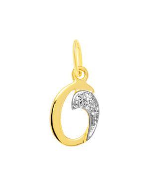 Gold Pendant letter O 14k test