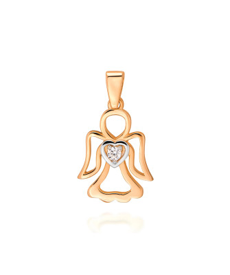 ANGEL Gold pendant 14k rose gold