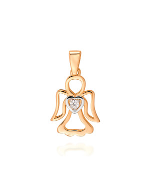ANGEL Gold pendant 14k rose gold