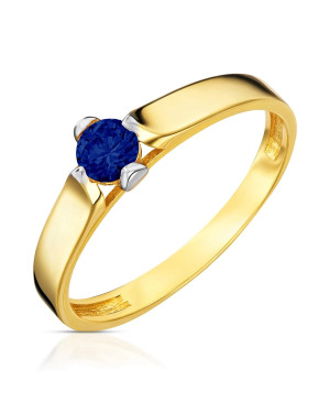 Ring with a blue stone 8k
