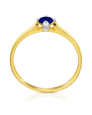 Ring with a blue stone 8k