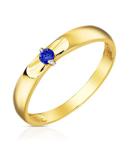 Ring with a blue stone 8k