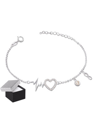 Silver bracelet pulse
