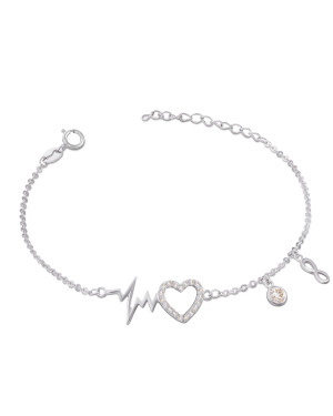 Silver bracelet pulse