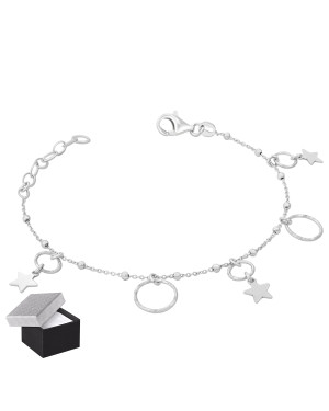 Silver Night Stars Bracelet