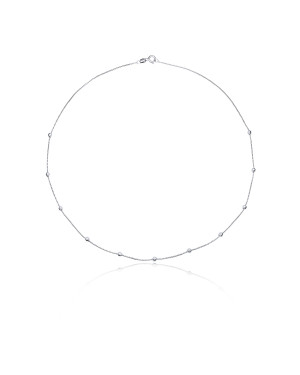 Silver necklace BEADS