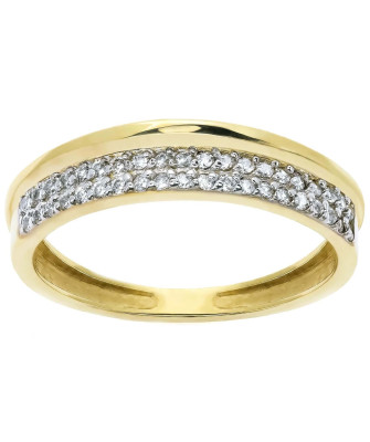 Ring with cubic zirconia 14k