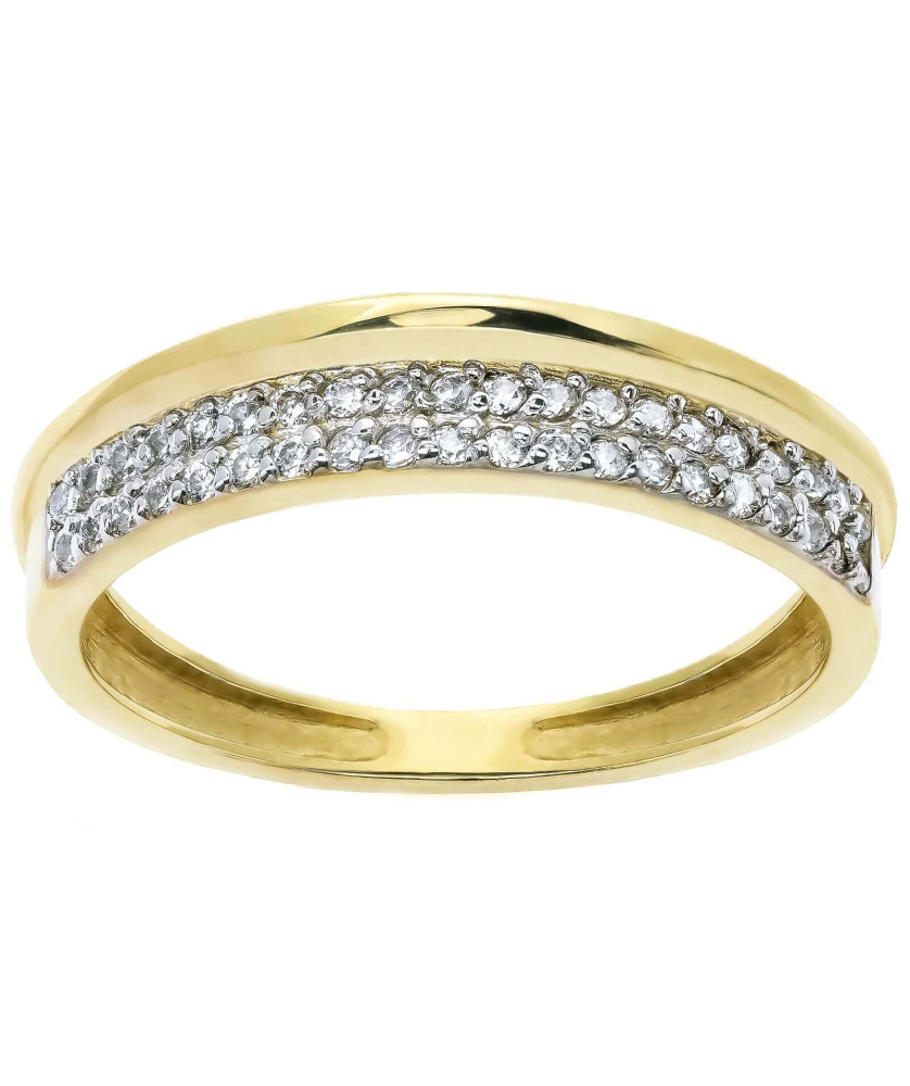 Ring with cubic zirconia 14k