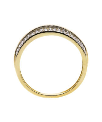 Ring with cubic zirconia 14k