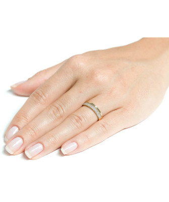 Ring with cubic zirconia 14k