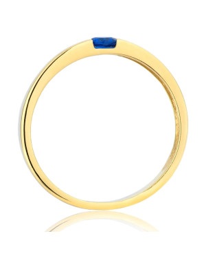 14k ring with blue stone