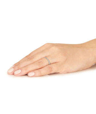 14k white gold ring beads