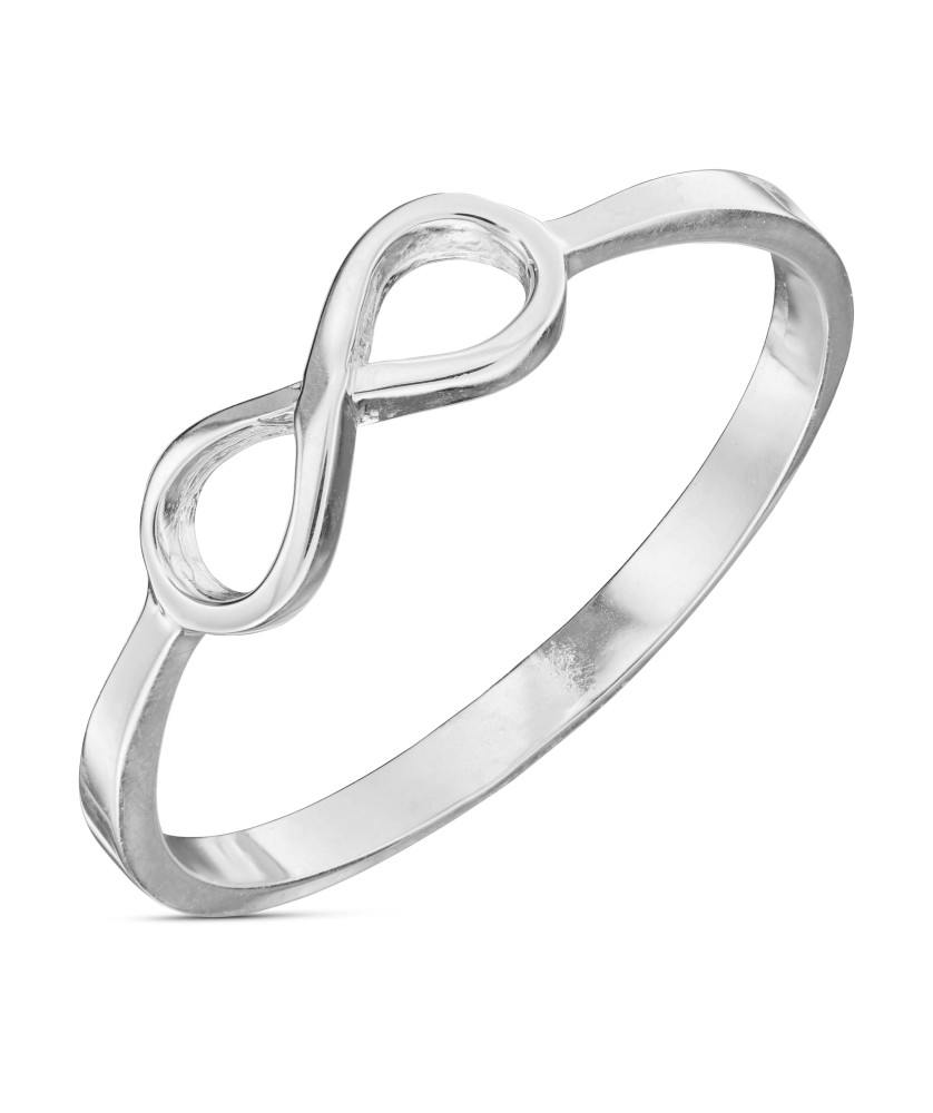 Silver infinity ring