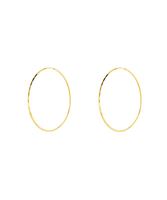 Gold Hoop Earrings Eclat diameter 1.5 cm