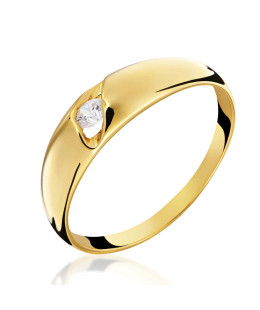 Gold ring with stone 14k