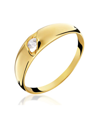 Gold ring with stone 14k