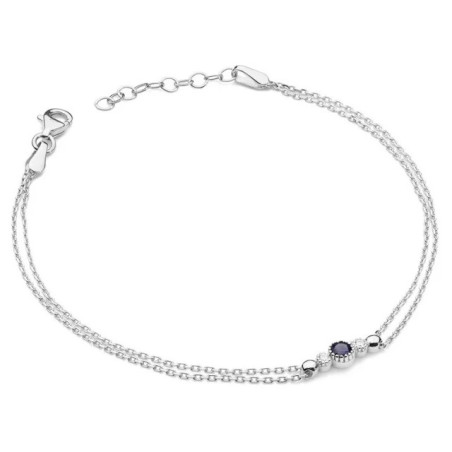 585 gold bracelet with Sapphire and Diamonds 0.15ct♥ GoldJewellery