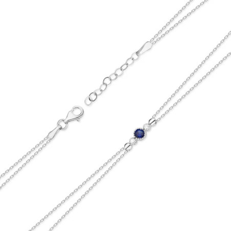 585 gold bracelet with Sapphire and Diamonds 0.15ct♥ GoldJewellery