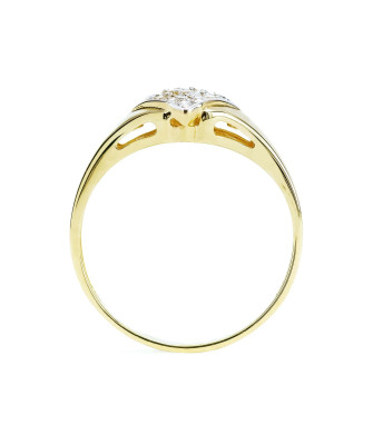 14k ring with square stone