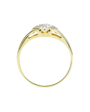 14k ring with square stone