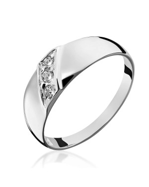 Wide silver ring with stones