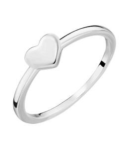 Silver heart ring