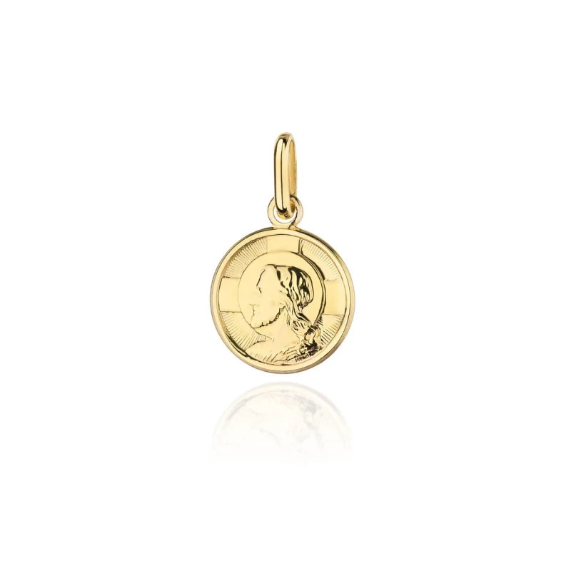⭐ Round gold medallion with the image of Jesus ♥ GoldJewellery