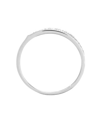 Silver wide ring band