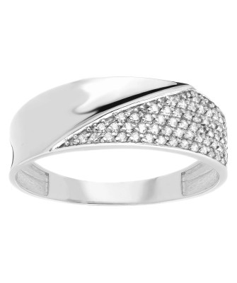 Silver wide ring band