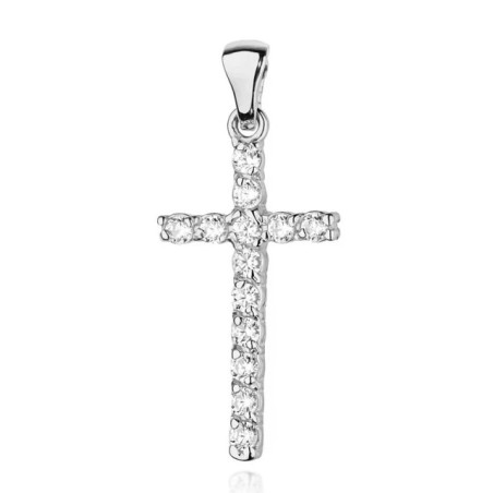 585 gold cross with 0.39ct diamonds GoldJewellery