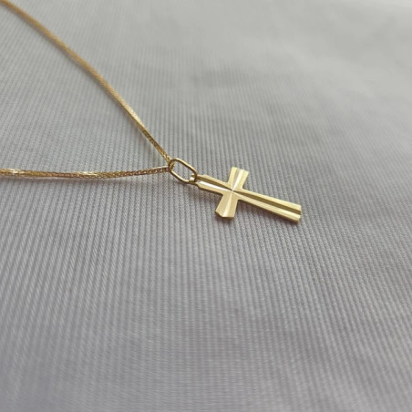 ⭐ Gold cross decorated with diamonds ♥ GoldJewellery