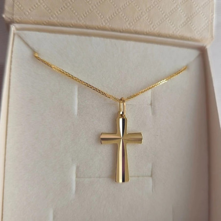 ⭐ Gold cross decorated with diamonds ♥ GoldJewellery