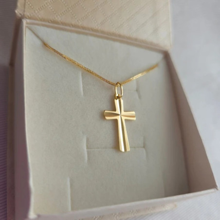 ⭐ Gold cross decorated with diamonds ♥ GoldJewellery