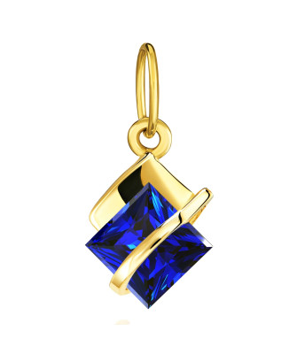 Gold sapphire pendant Band