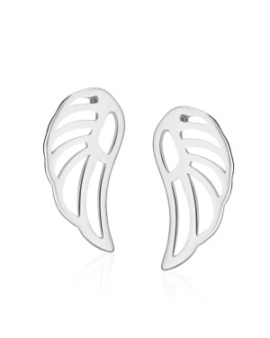 Sterling Silver Wing Stud Earrings