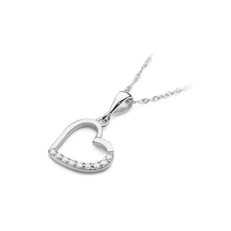 Gold Heart Pendant 585 with Diamonds 0.13 ct| GoldJewellery