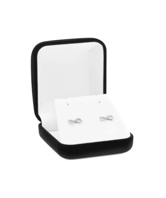 Sterling Silver Infinity Stud Earrings