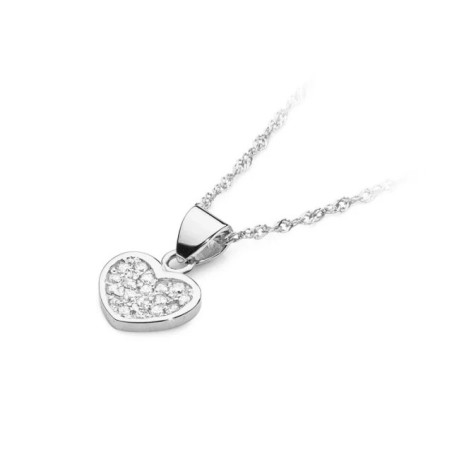 Gold Heart Pendant 585 filled with 0.15ct Diamonds GoldJewellery